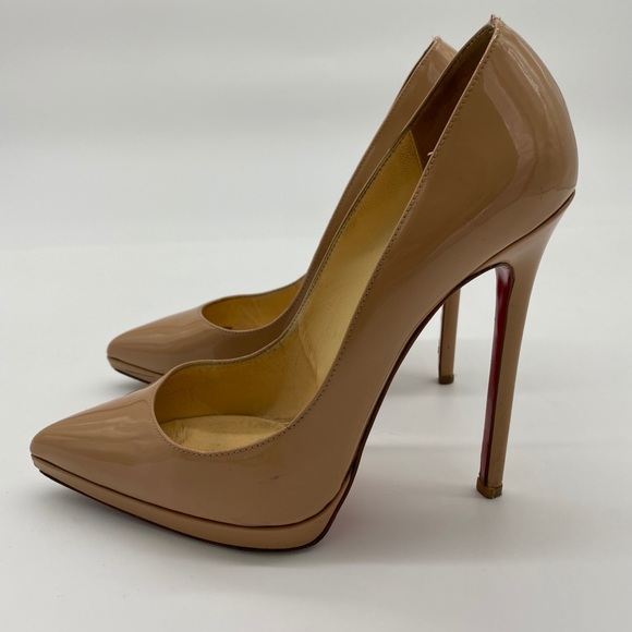 Christian Louboutin Pigalle Plato 120 Patent Pumps